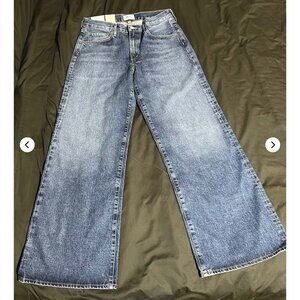 Agolde Clara Low Rise Baggy Flare Jeans in Noise - Size 28